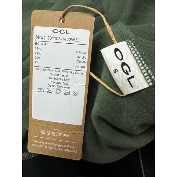 NWT OGL Moss Green Mermaid Maxi Skirt Pull On Women’s Size Small - Picture 8 of 8